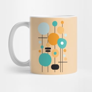 Mid Century Modern Abstract 22 Orange Mug